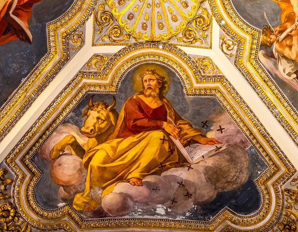 Saint Luke Fresco Ceiling Santa Maria Maggiore-Rome-Italy Built 422-432-in honor of Virgin Mary